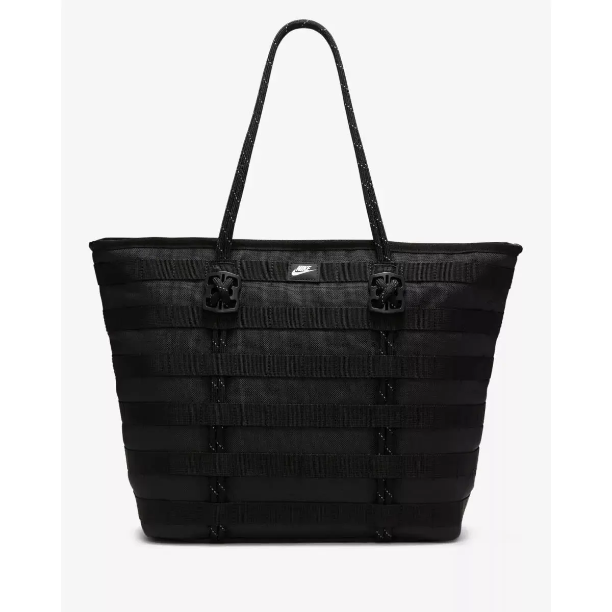 Nike Sportswear Rpm Tote 26L Black White Cord Zipper Bag Travel FJ0439 010