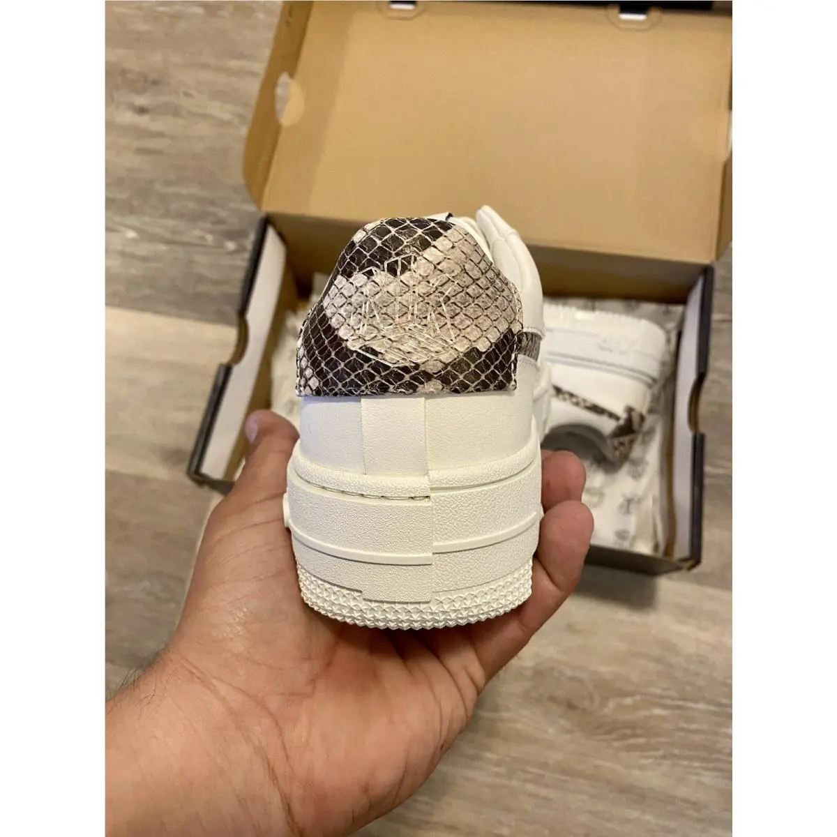 Nike shoes - Nike Air Force 1 Pixel SE - CV8481-101 - White-Desert Sand-College Grey (UPC: 0194502203967) 0