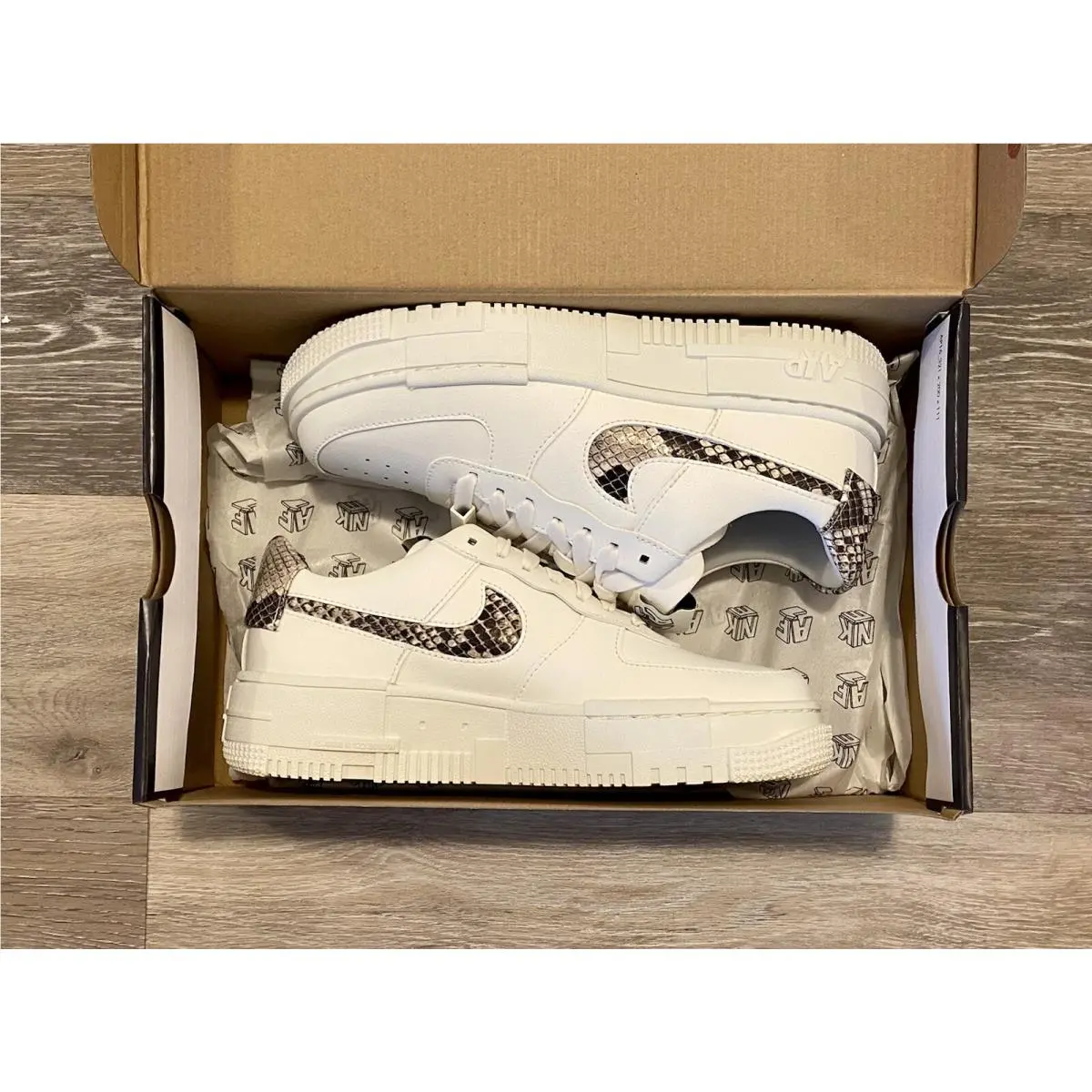 Nike shoes - Nike Air Force 1 Pixel SE - CV8481-101 - White-Desert Sand-College Grey (UPC: 0194502203967) 5