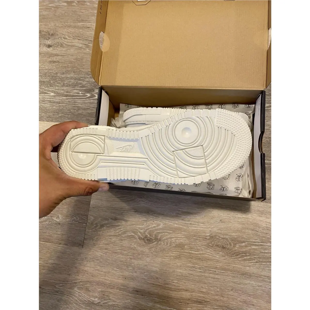 Nike shoes - Nike Air Force 1 Pixel SE - CV8481-101 - White-Desert Sand-College Grey (UPC: 0194502203967) 7