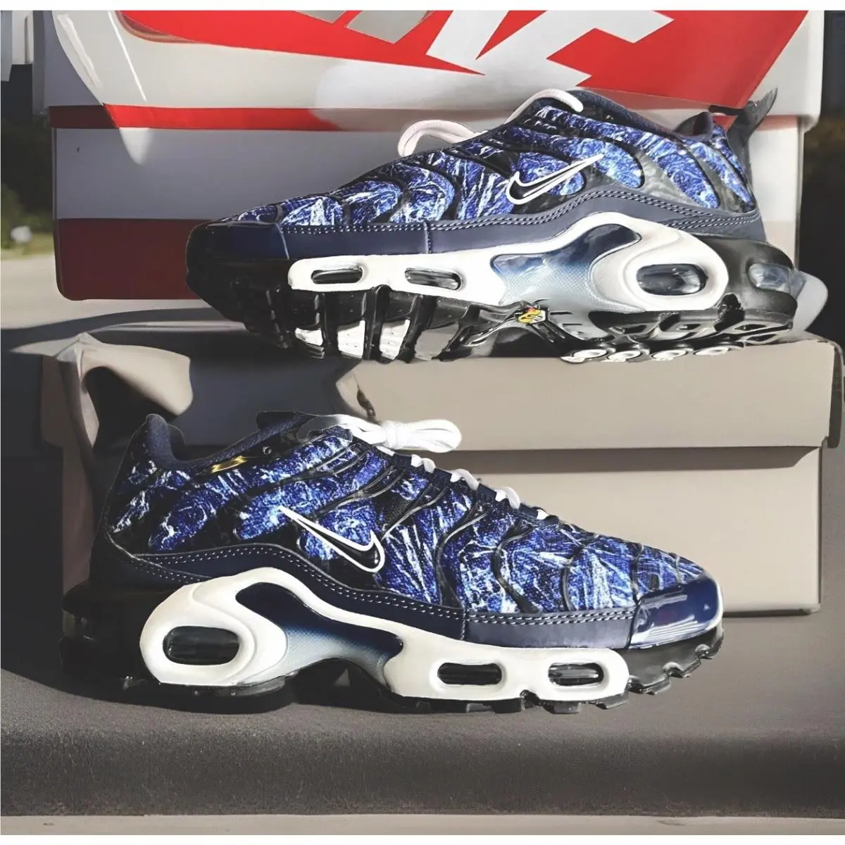 Nike shoes - Nike Air Max Plus AMP - DO6834 400 - Midnight Navy Blue / White 0