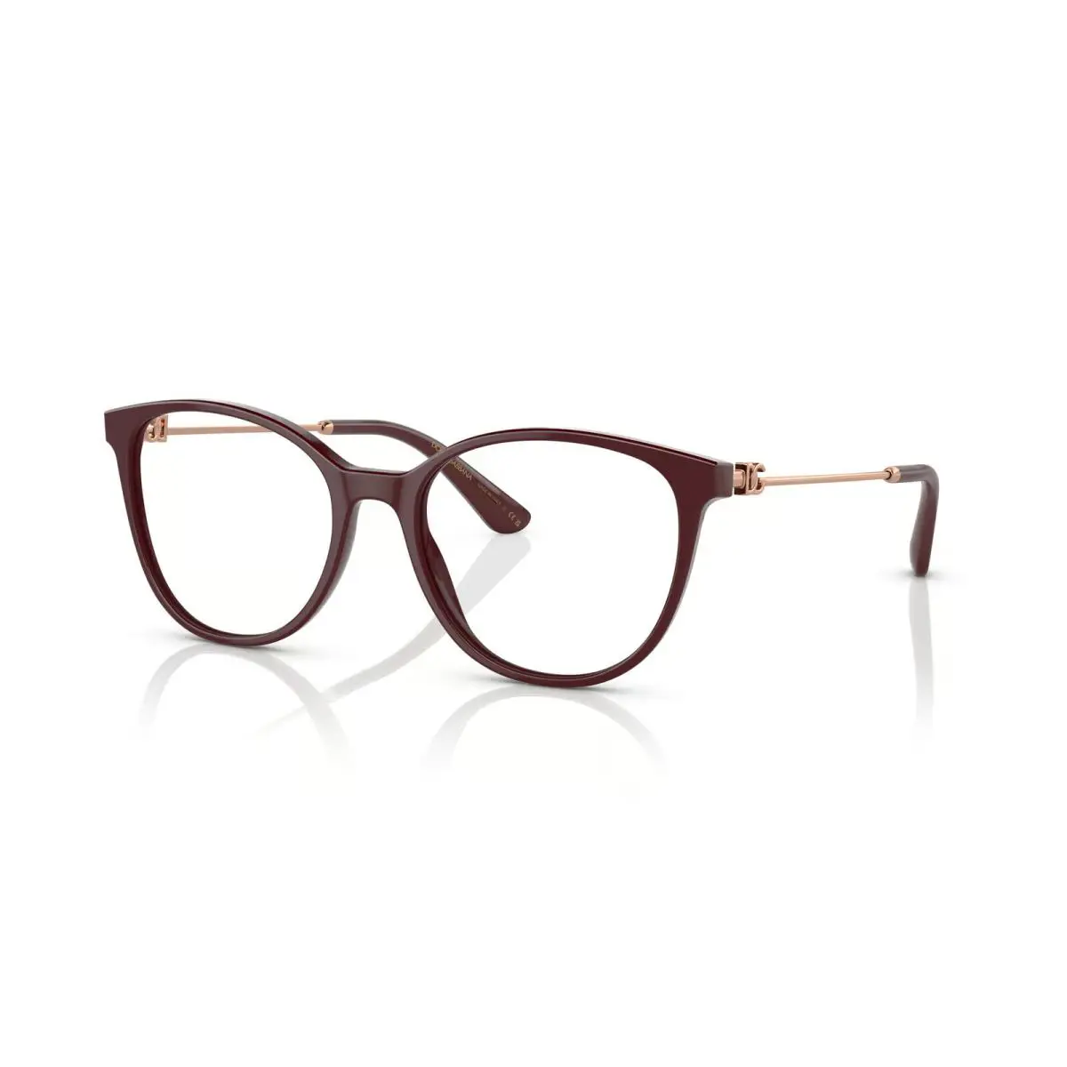 Dolce Gabbana Plastic Eyeglasses DG3363 3091 Bordeaux 52mm