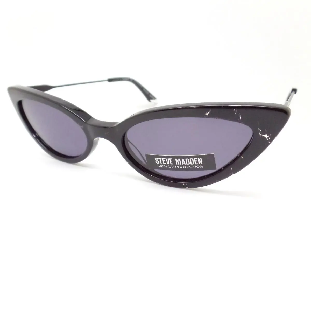 Steve Madden Cutesyy Black Marble Grey 50mm Sunglasses