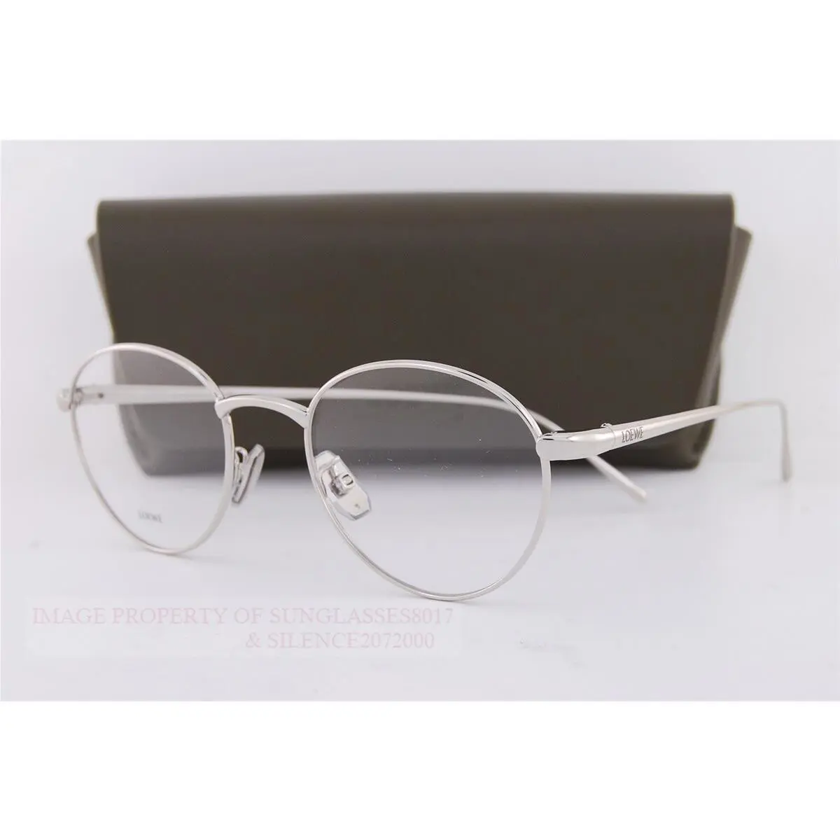 Loewe Eyeglass Frames LW 50087U 016 Silver For Women Size 49mm