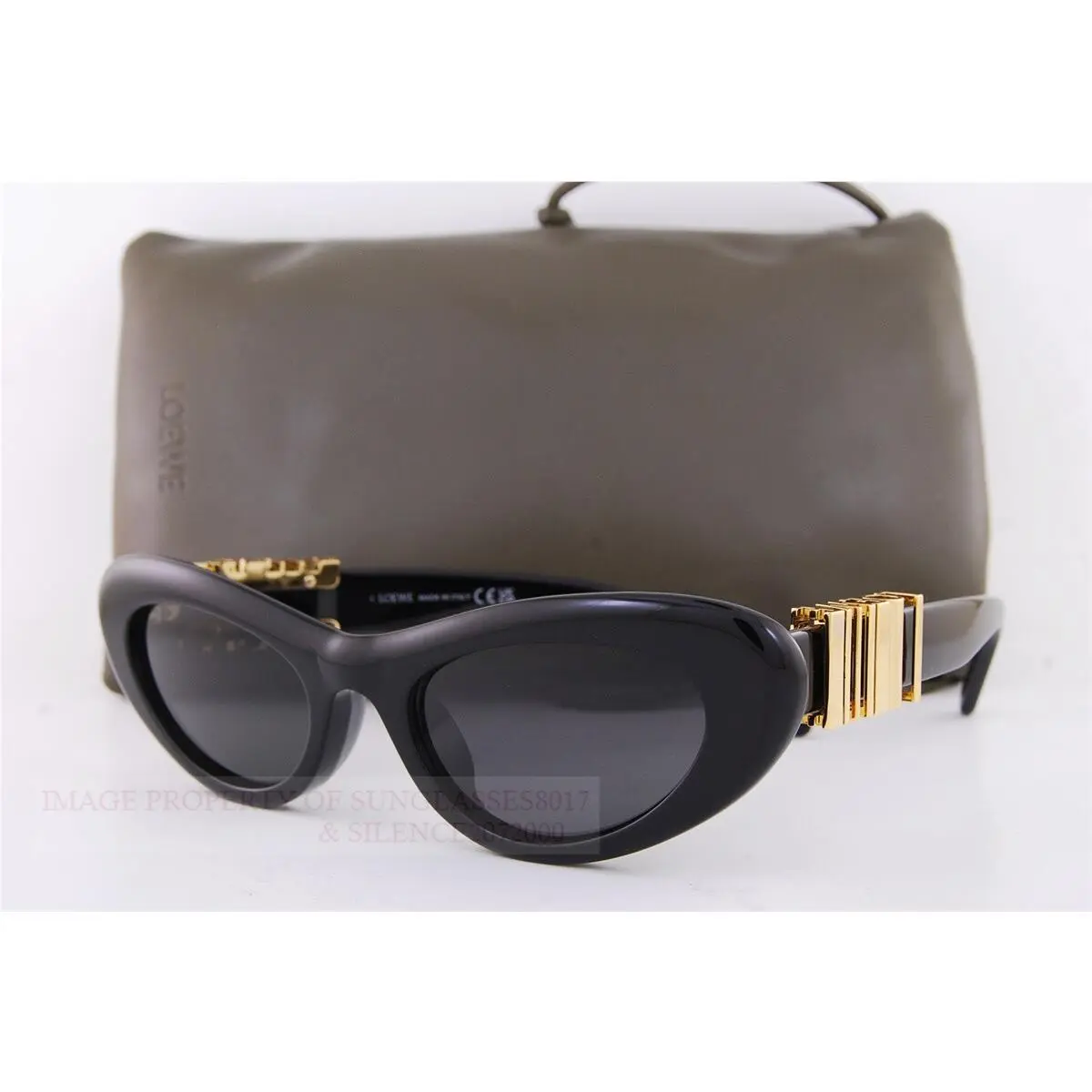 Loewe Sunglasses LW 40158U 01A Black/ Dark Gray For Women