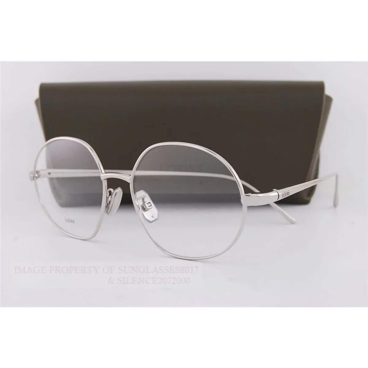 Loewe Eyeglass Frames LW 50086U 016 Silver For Women Size 53mm