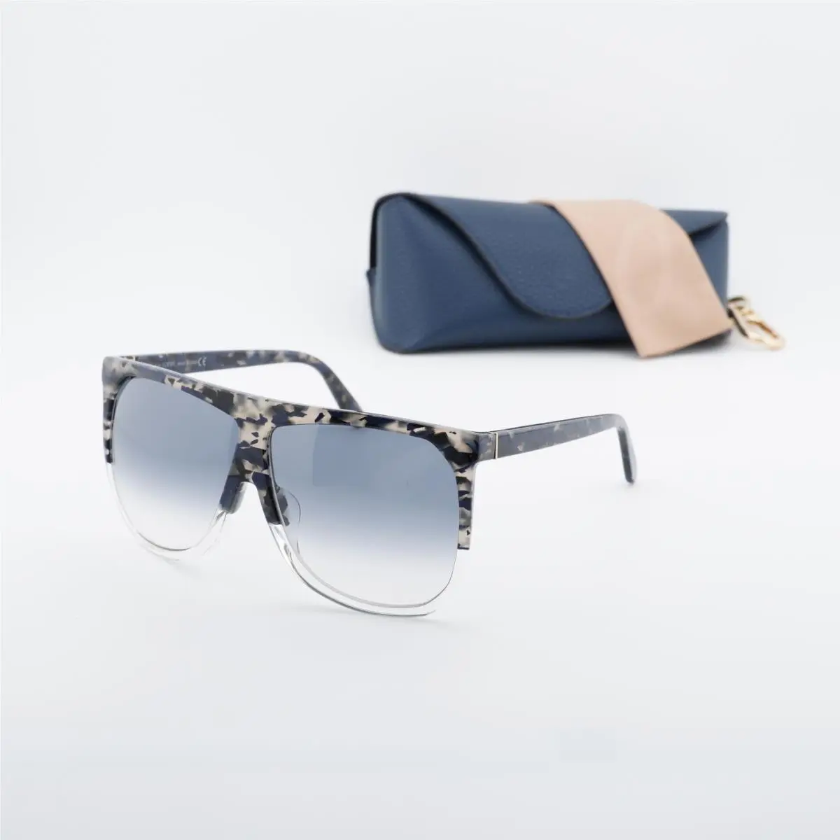 LW40001F 56B Blue Havana/gradient Smoke 63-9-145 Sunglasses by Loewe