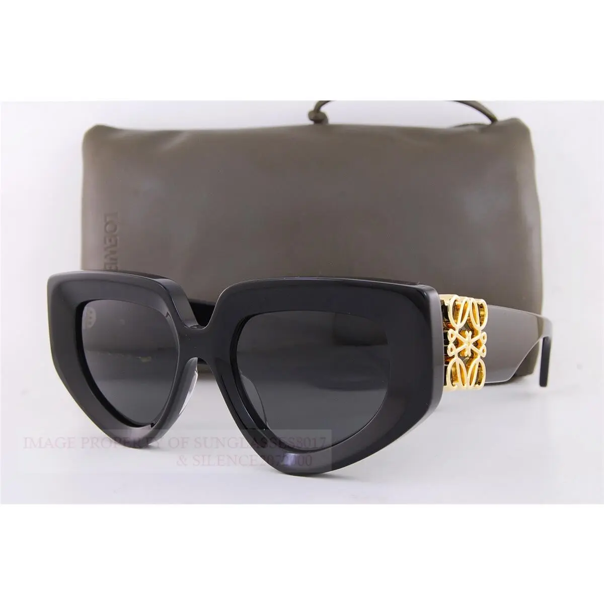 Sunglasses LW 40154U 01A Black/ Dark Gray For Women by Loewe