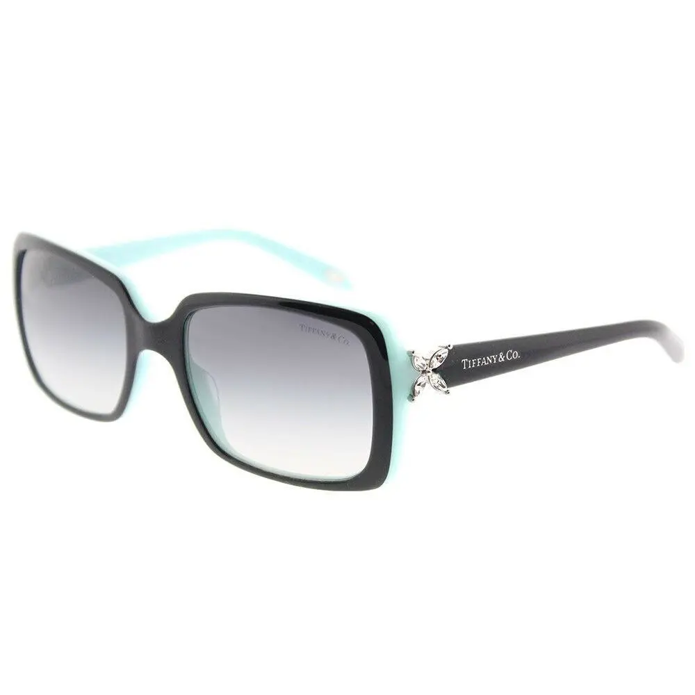Tiffany Co. TF 4047B 80553C Top Black on Azure Sunglasses Grey Gradient