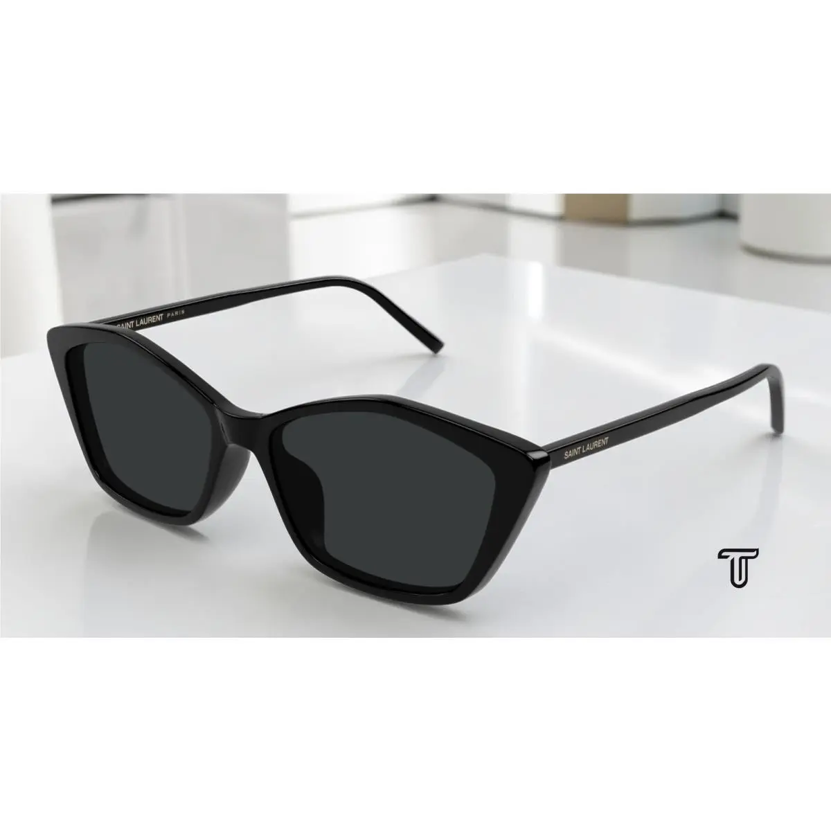 Saint Laurent SL 775 001 Black Black 57 mm Women`s Sunglasses by Yves Saint Laurent