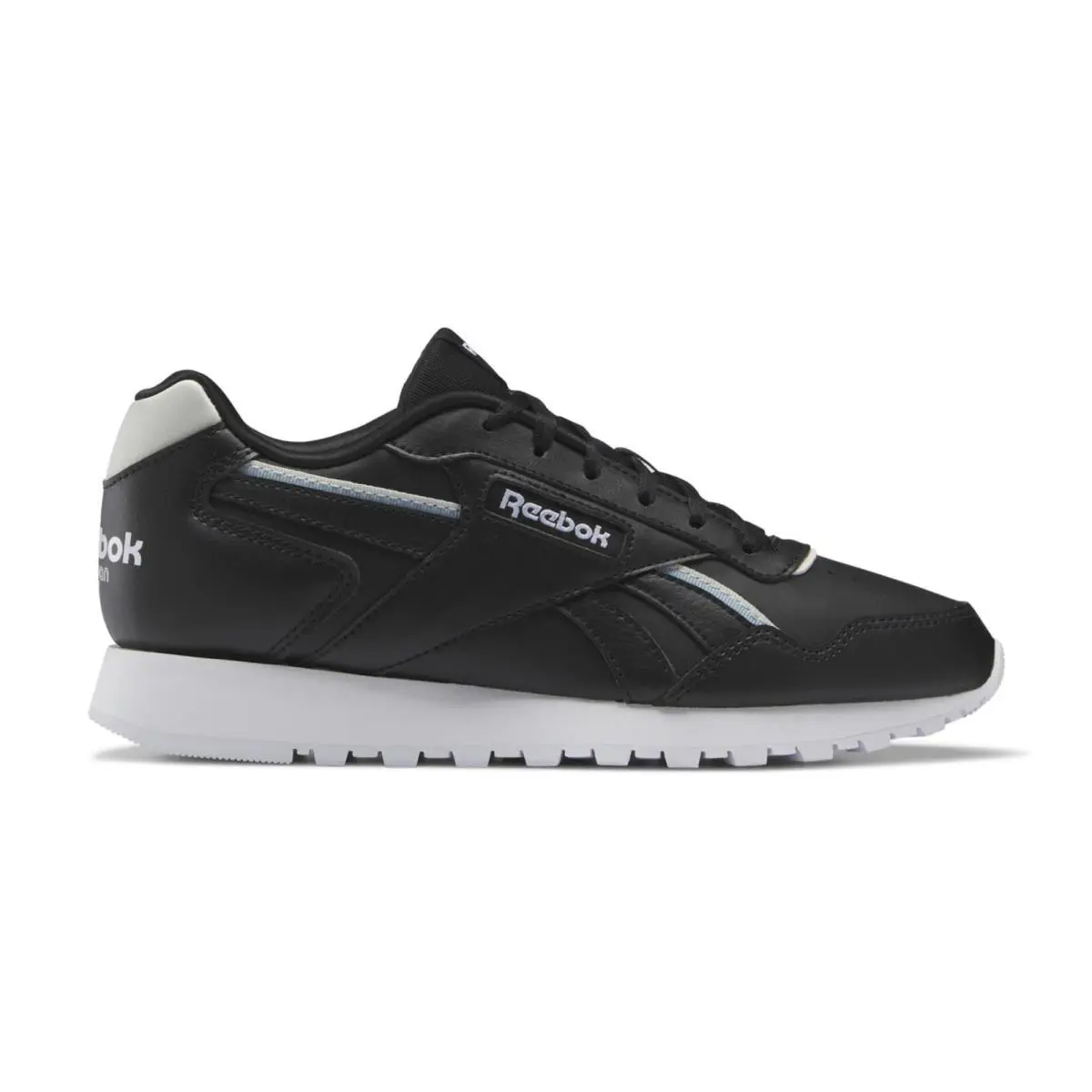 100025869/HR0487 Womens Reebok Glide Vegan - Cblack/Vincha/Blupea
