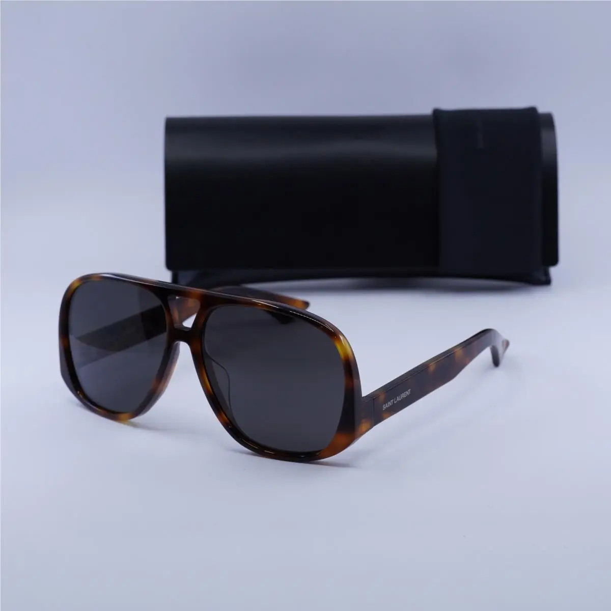 Saint Laurent SL652/F Solace 002 Shiny Medium Havana/black 61-14-140 by Yves Saint Laurent