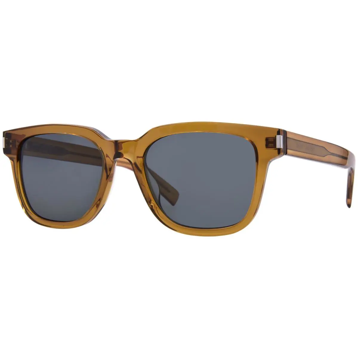 Saint Laurent SL 711 001 Sunglasses Men`s Black/black Lenses Square Shape 52mm - Frame: Black, Lens: Black
