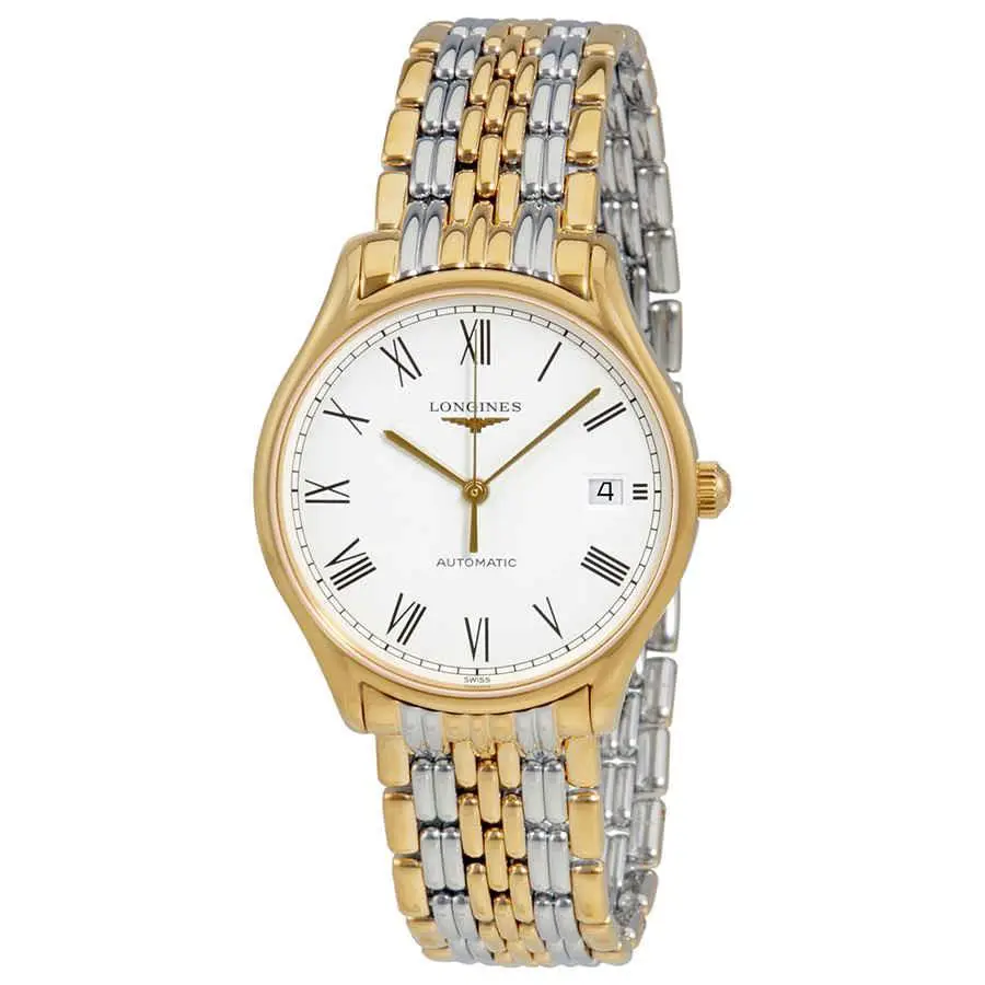 Longines Lyre White Dial Ladies Two Tone Watch L4.860.2.11.7 - Dial: White, Band: Silver, Gold, Bezel: Gold