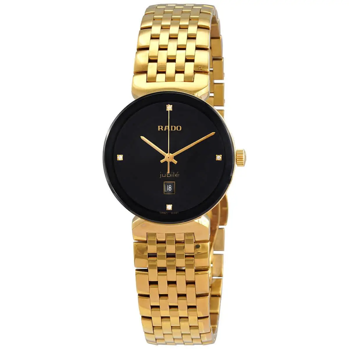 Florence Quartz Diamond Black Dial Ladies Watch R48915703 by Rado