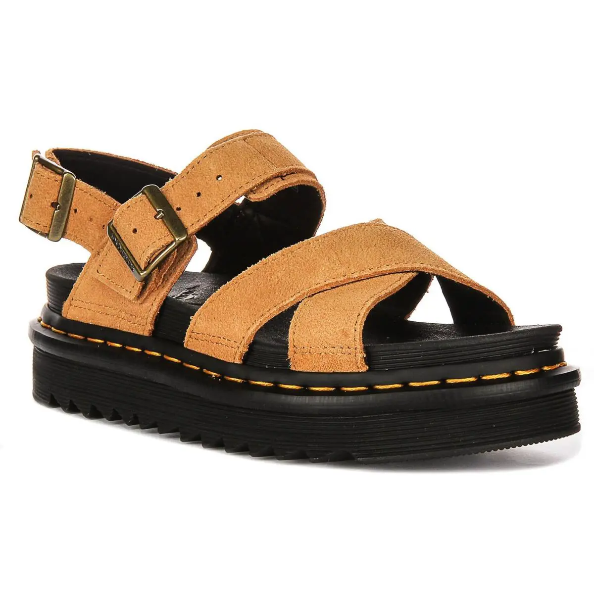 Dr Martens Voss II Rub Sole Slingback Buckle Womens Sandal In Tan US 5 - 10 TAN