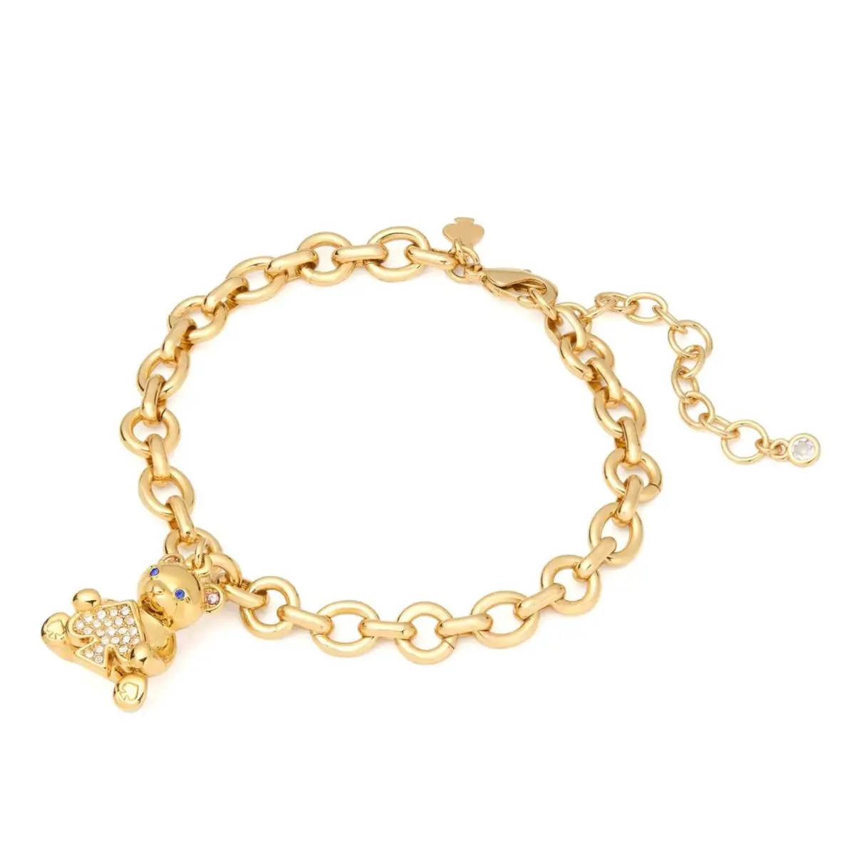 Women`s Bracelet Bangle Jewelry Oh What Fun Spade Teddy Bear Charm Bracelet by Kate Spade