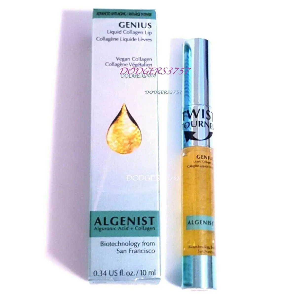 Genius Liquid Collagen Lip Serum 0.34 OZ Full Size Sealed by Algenist