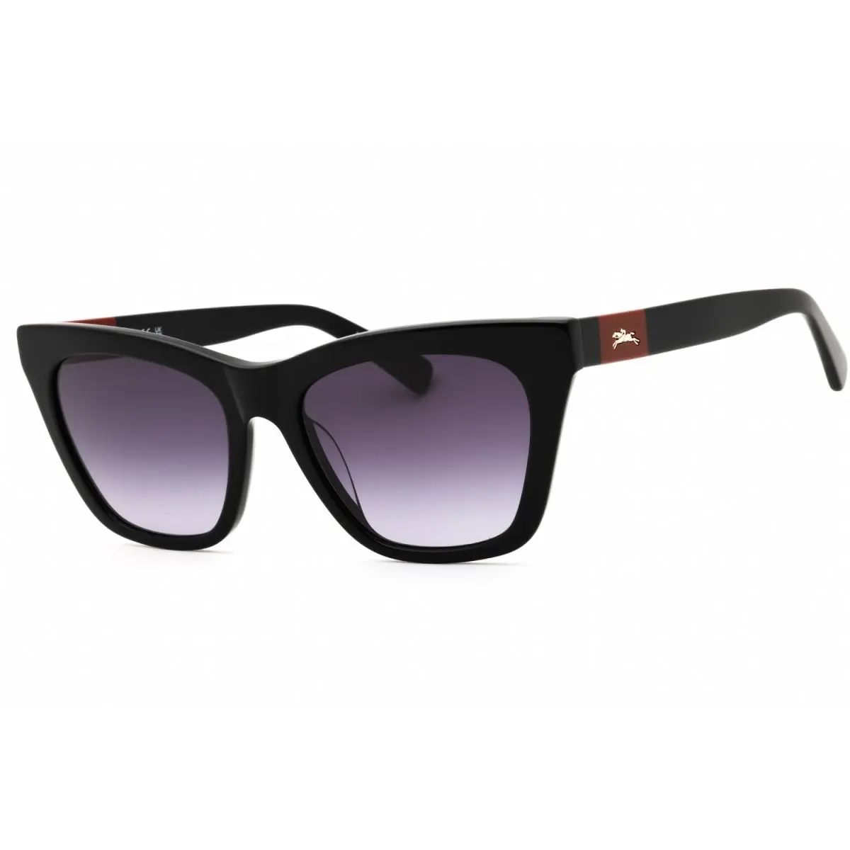 LO715S 001 Sunglasses Black Frame Grey Gradient Lenses 54mm by Longchamp
