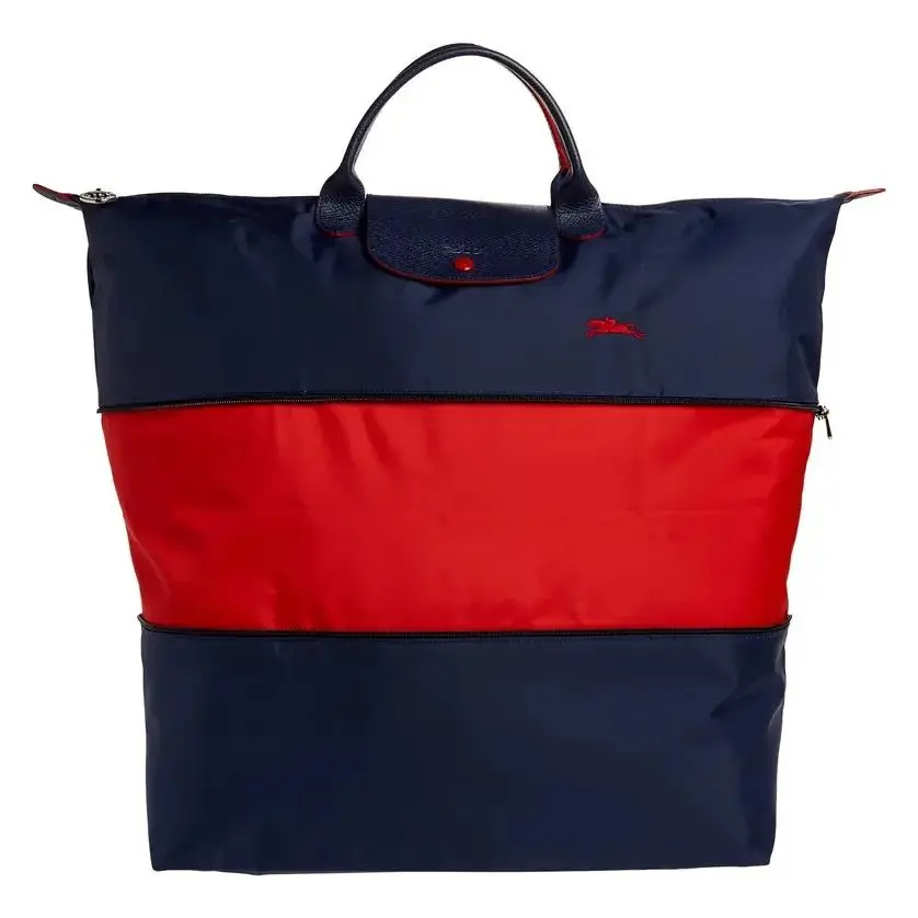 Longchamp Le Pliage Type L Expandable Large Short Handle Travel Tote Navy