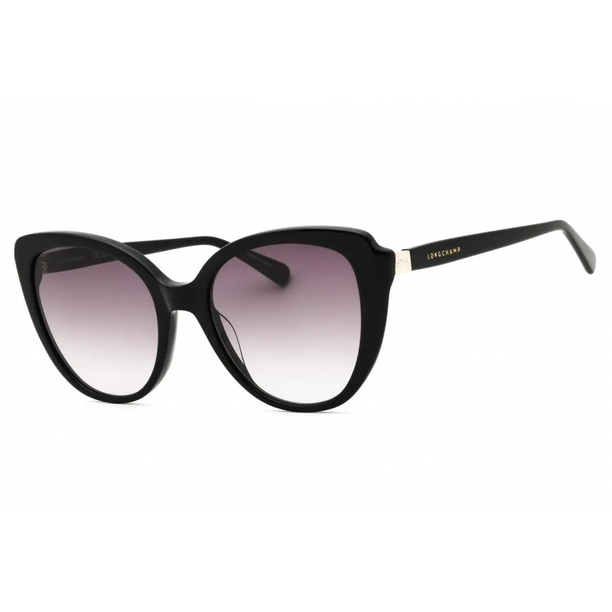 LO670S 001 Sunglasses Black Frame Grey Gradient Lenses 54mm by Longchamp