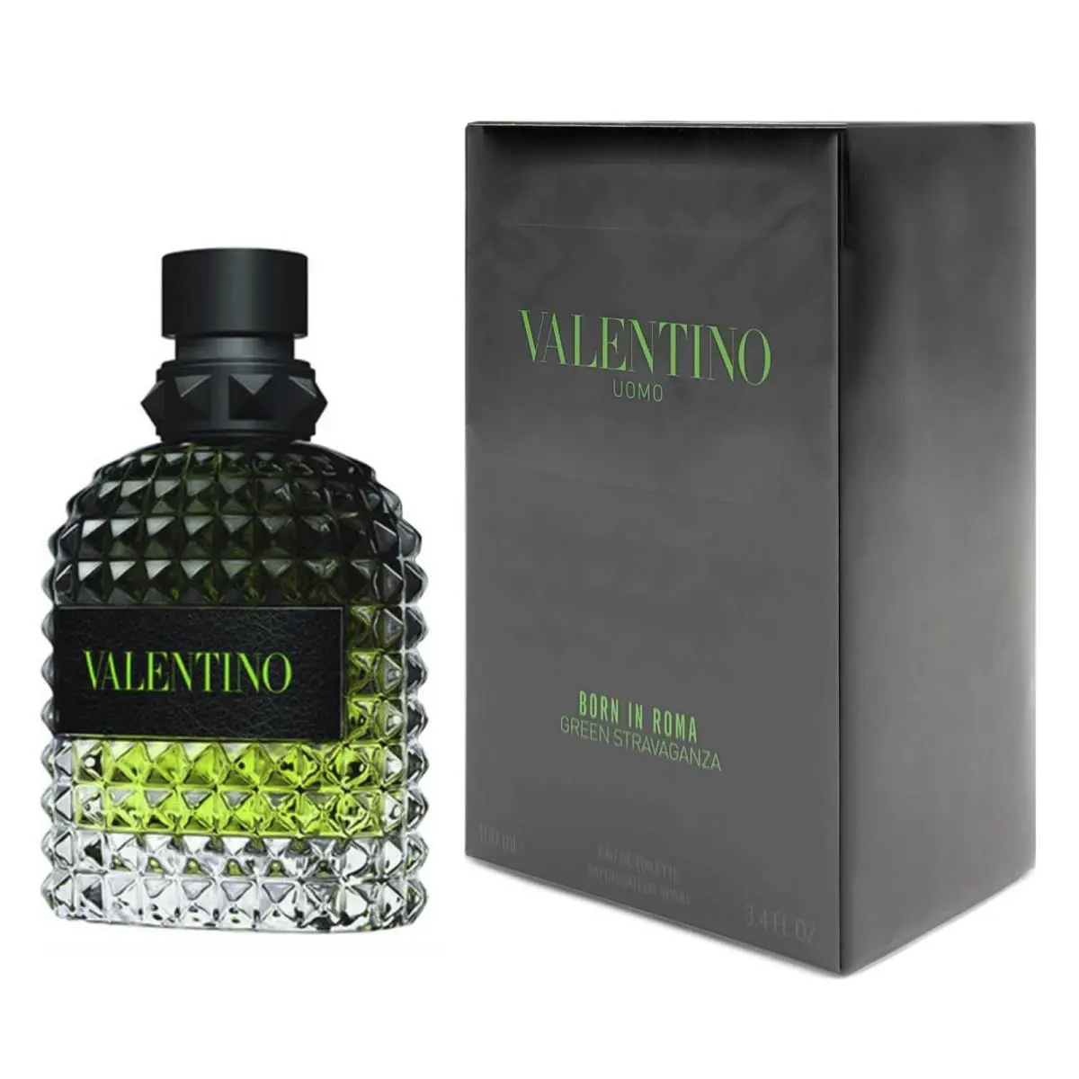Valentino Uomo Born In Roma Green Stravaganza by Valentino For Men - 3.4 oz Edt
