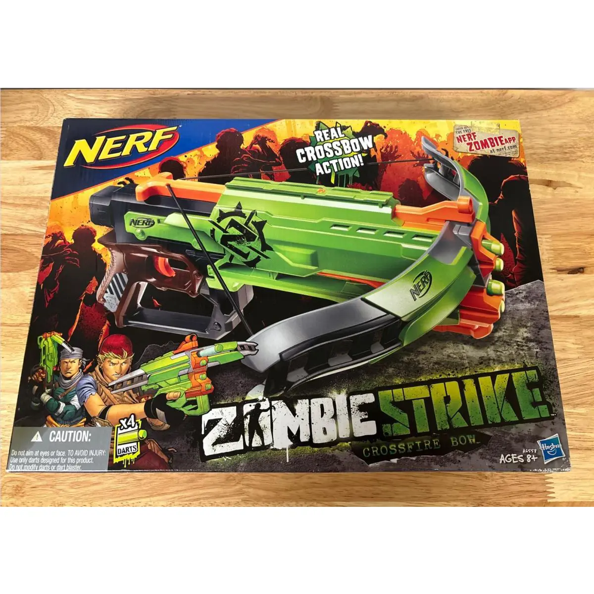 Nerf Zombie Strike Crossfire Bow Dart Gun Blaster Dreadbolt Toy Hasbro Crossbow