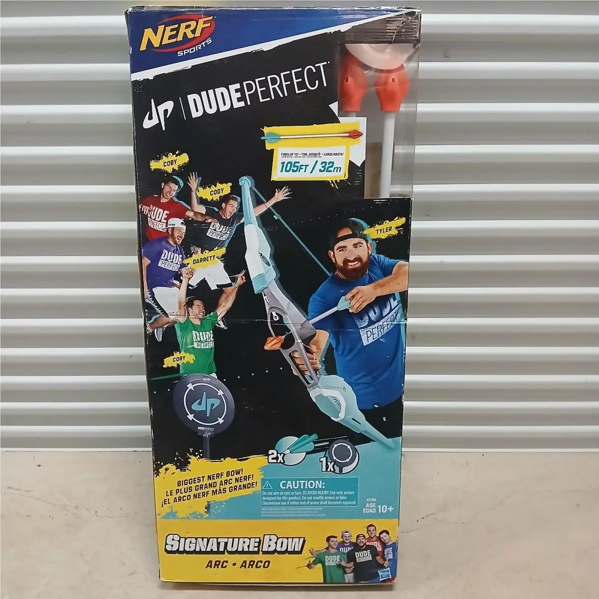 Nerf Sports Signature Bow and Arrow Set W/target Dude Perfect