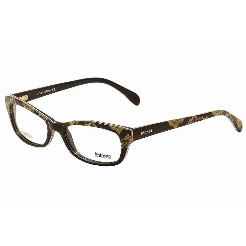 Just Cavalli Eyeglasses JC0473 JC/0473 005 Black Snake Optical Frame 52mm