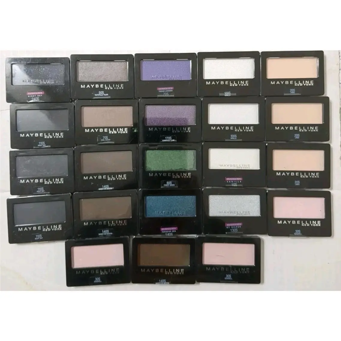 Maybelline Expert Wear Eyeshadow Single Assorted Shades Lot OF 23