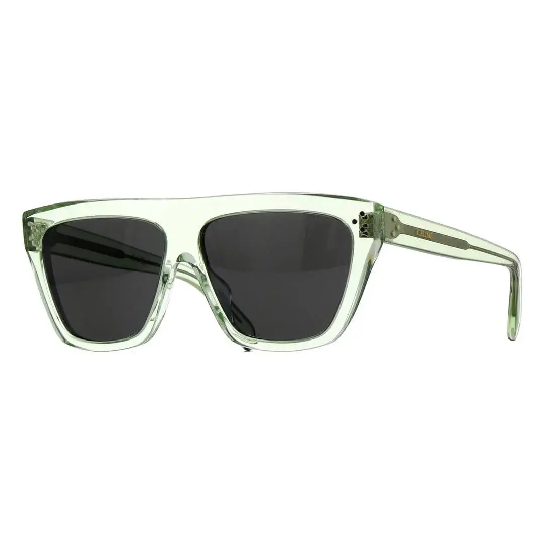 Celine CL40256I 93A Green Transparent/dark Green Sunglasses 58MM