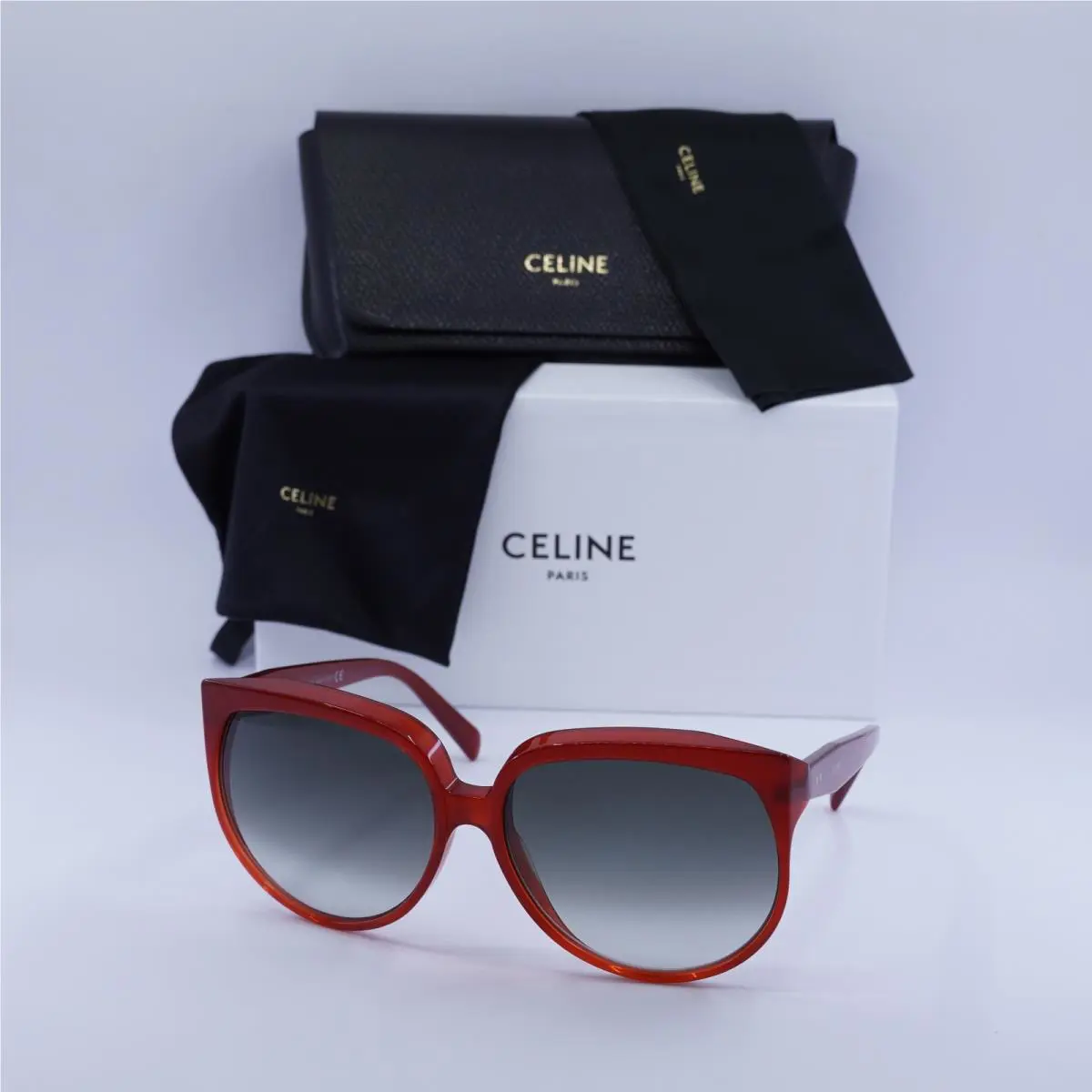 Celine CL4048IN 66P Red/gradient Green 62-15-140 Sunglasses