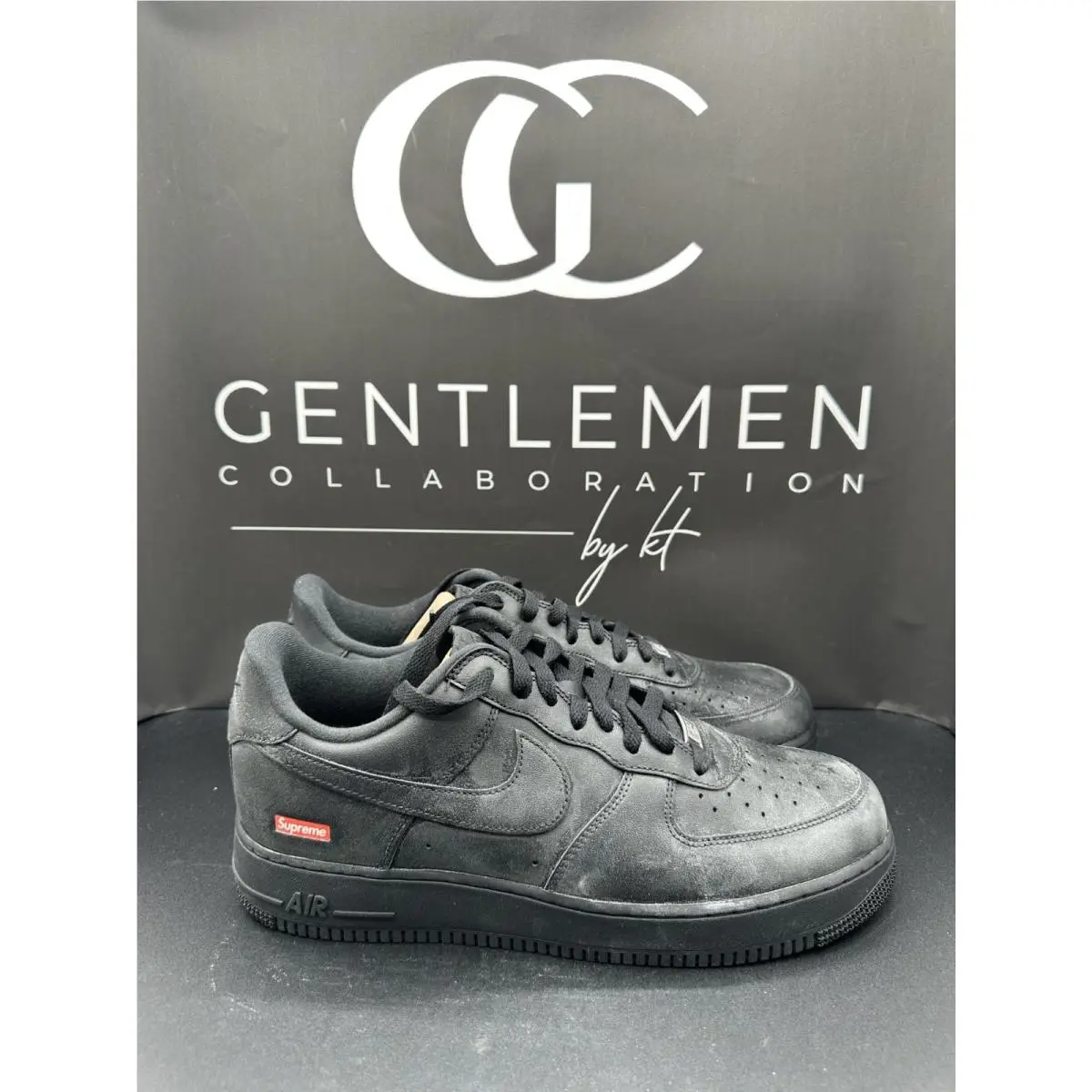 Size 12 - Nike Air Force 1 Low x Supreme Box Logo 2020 - Black