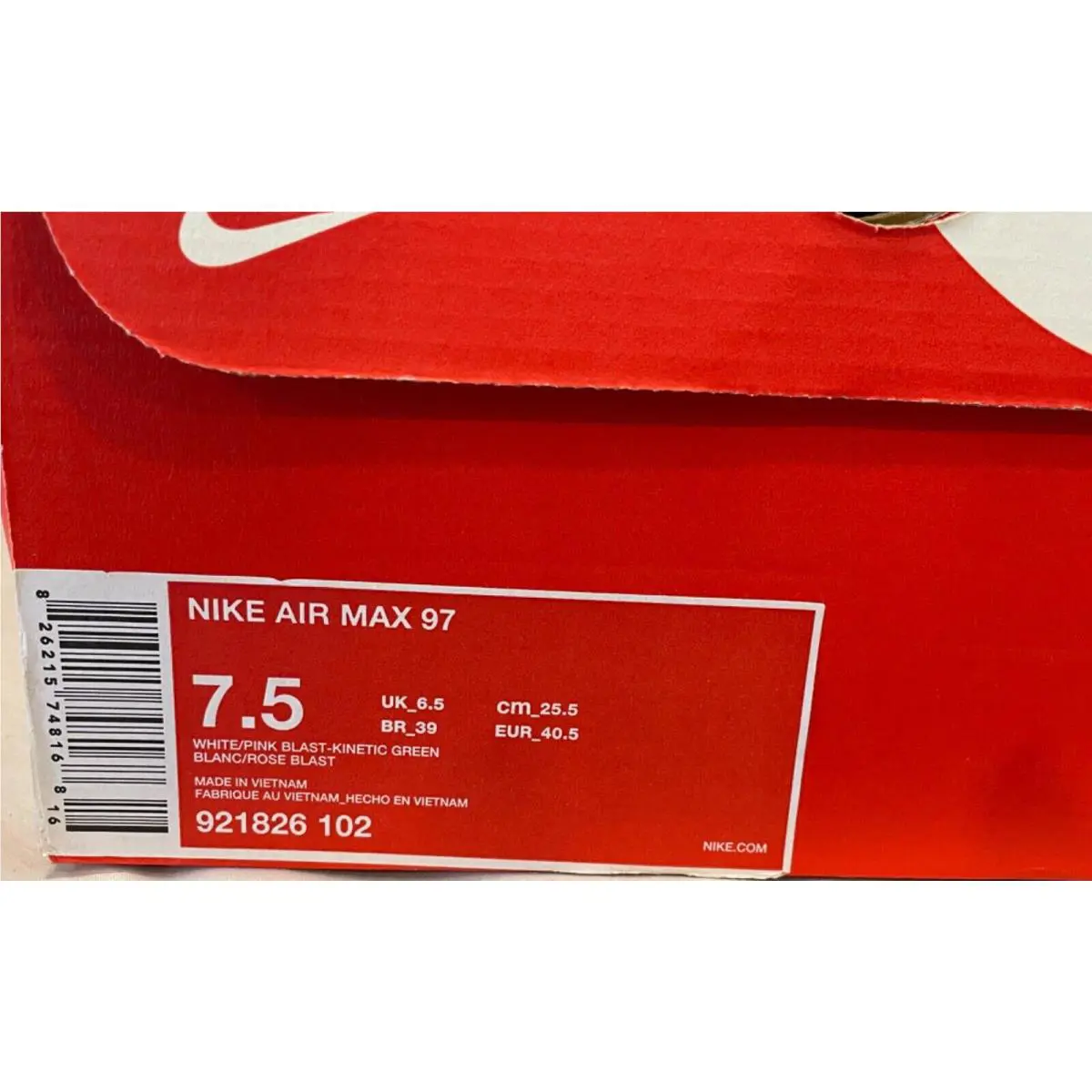 Nike shoes - Nike Air Max 97 - Air Max - 921826-102 - White (UPC: 826215748168) 5