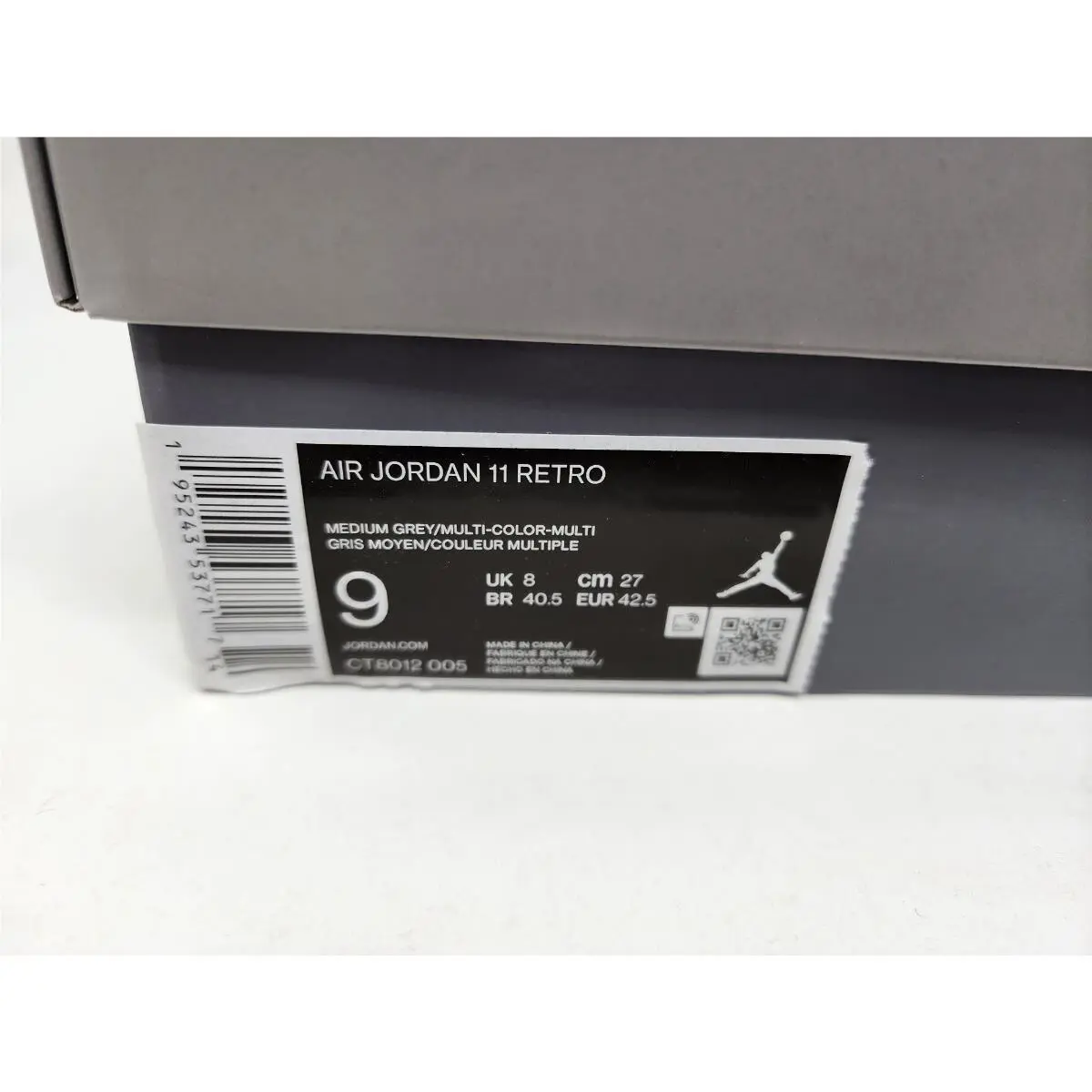 Nike shoes - Air Jordan 11 - Air - CT8012-005 - Gray, Manufacturer: Medium Grey/White/Cool Grey 3