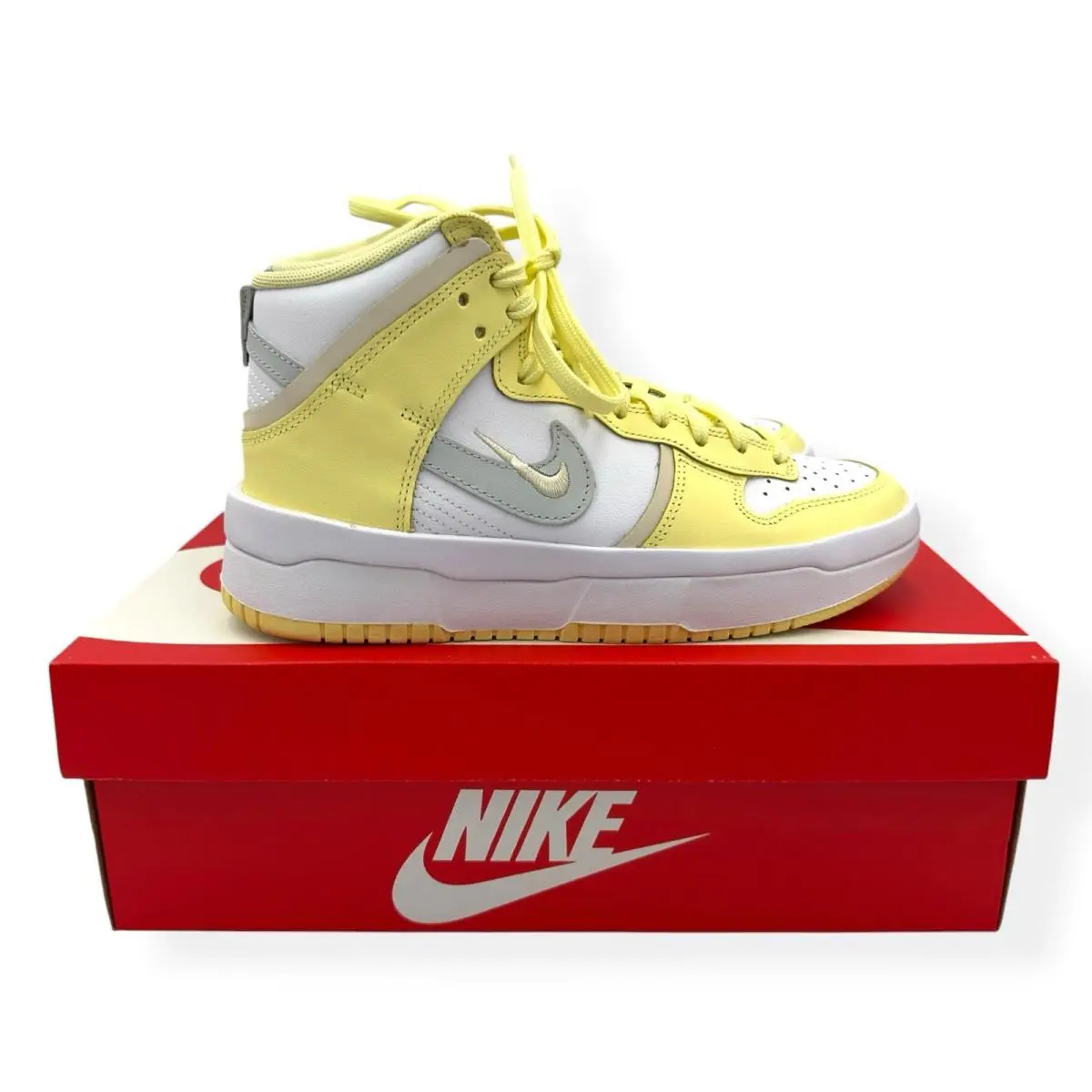 Nike Dunk High Up Citron Tint Yellow White Photon Dust DH3718-105 Women’s sz 6.5