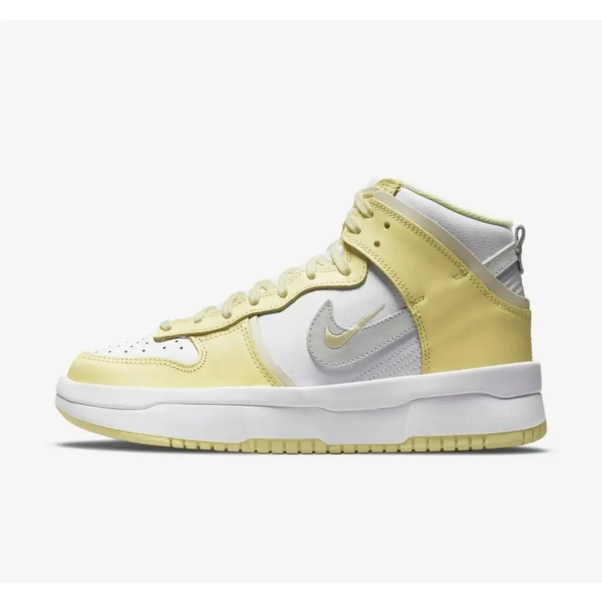 Nike Women Dunk High UP White-photon Dust-citron Tint SZ 6 DH3718-105