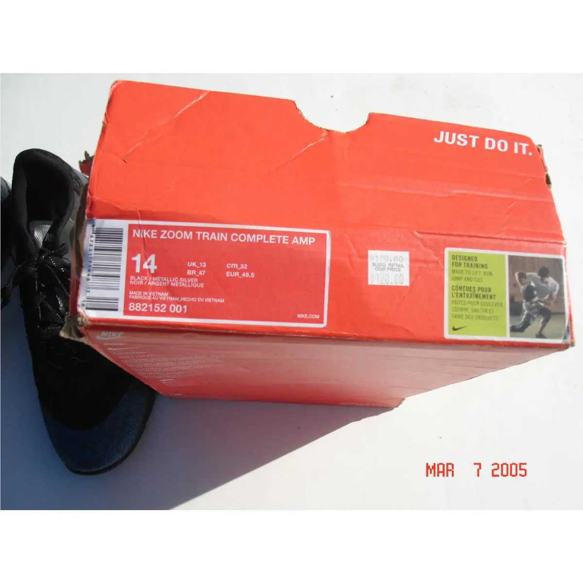 Nike shoes - MODEL 882152-001(NIKE® ZOOM Training® SHOE - BLACK and BLUE METALLIC 5