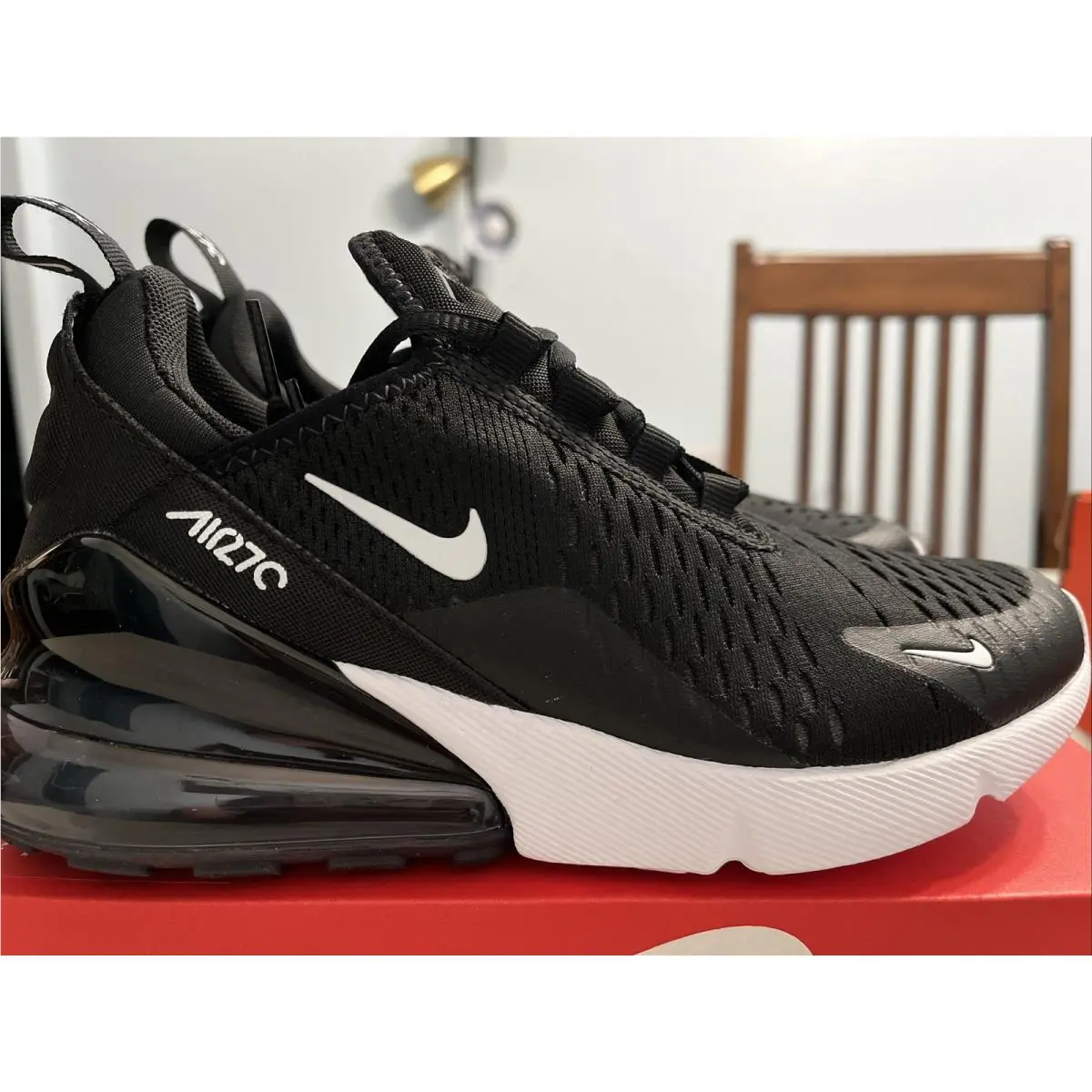 Nike Air Max 270 GS Black/white-anthracite 943345-001 Size 5Y/ Wmns 6.5 Nolid