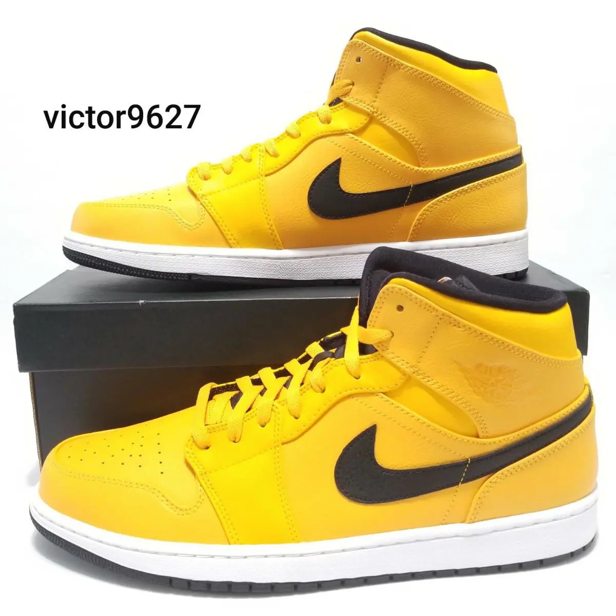 Nike shoes - Nike Air Jordan 1 Retro Mid University Gold - 554724 700 - Gold 1