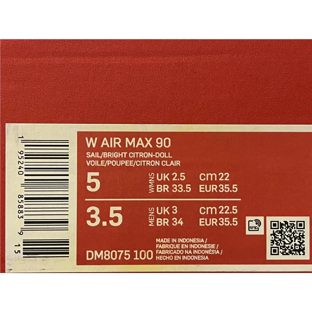 Nike shoes - Air Max 90 - Air Max - DM8075-100 - Sail, Manufacturer: Sail (UPC: 0195240858839) 6