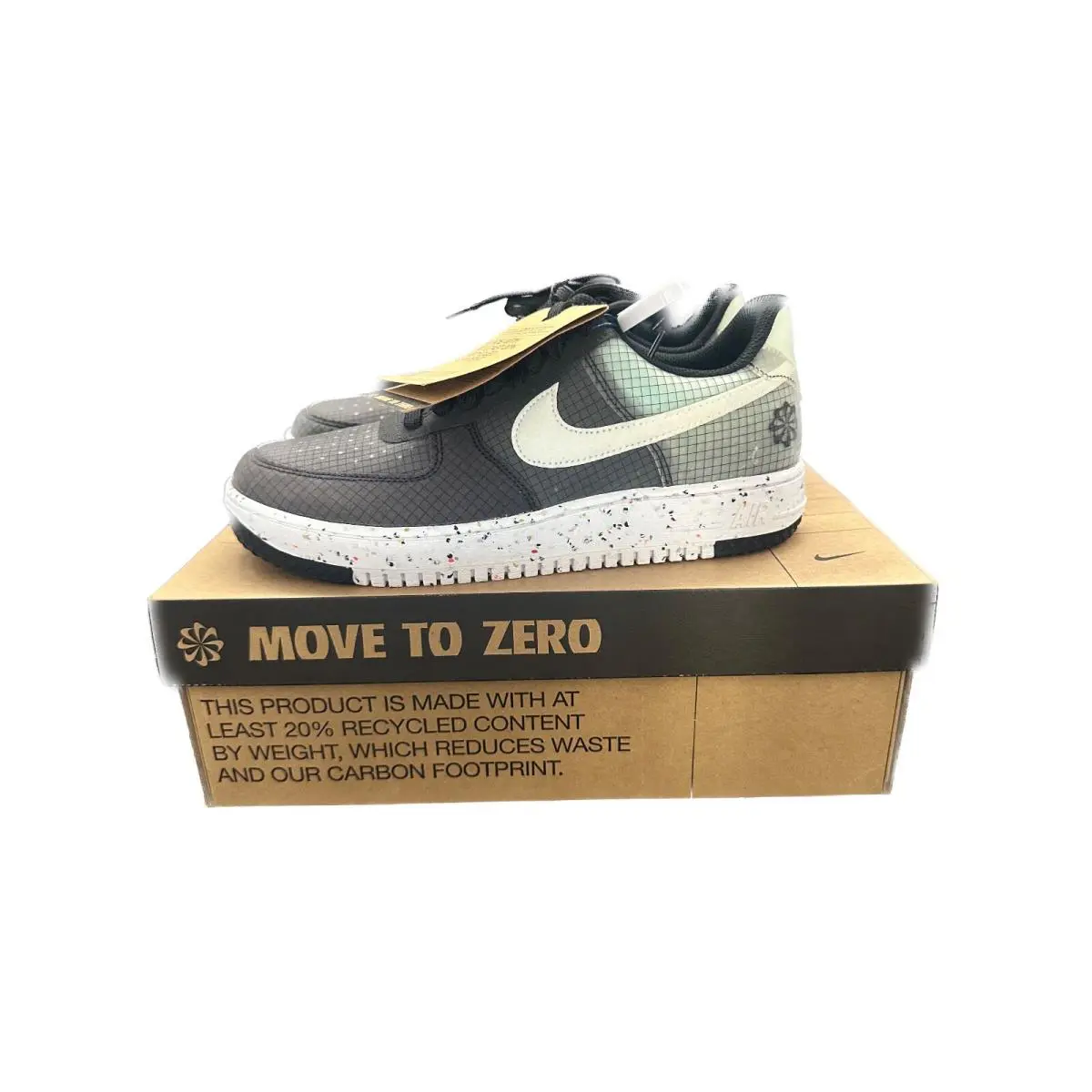 Nike shoes - Nike Air Force 1 Crater - DH2521-001 - Black/Volt-White (UPC: 195243691952) 1