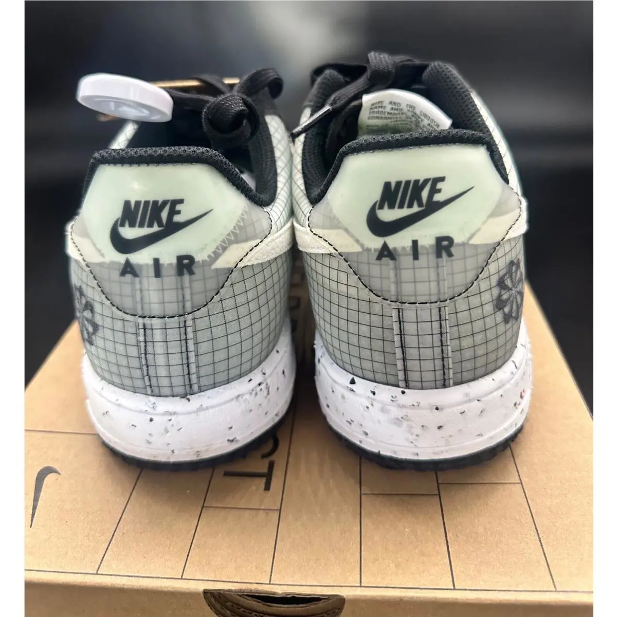 Nike shoes - Nike Air Force 1 Crater - DH2521-001 - Black/Volt-White (UPC: 195243691952) 3