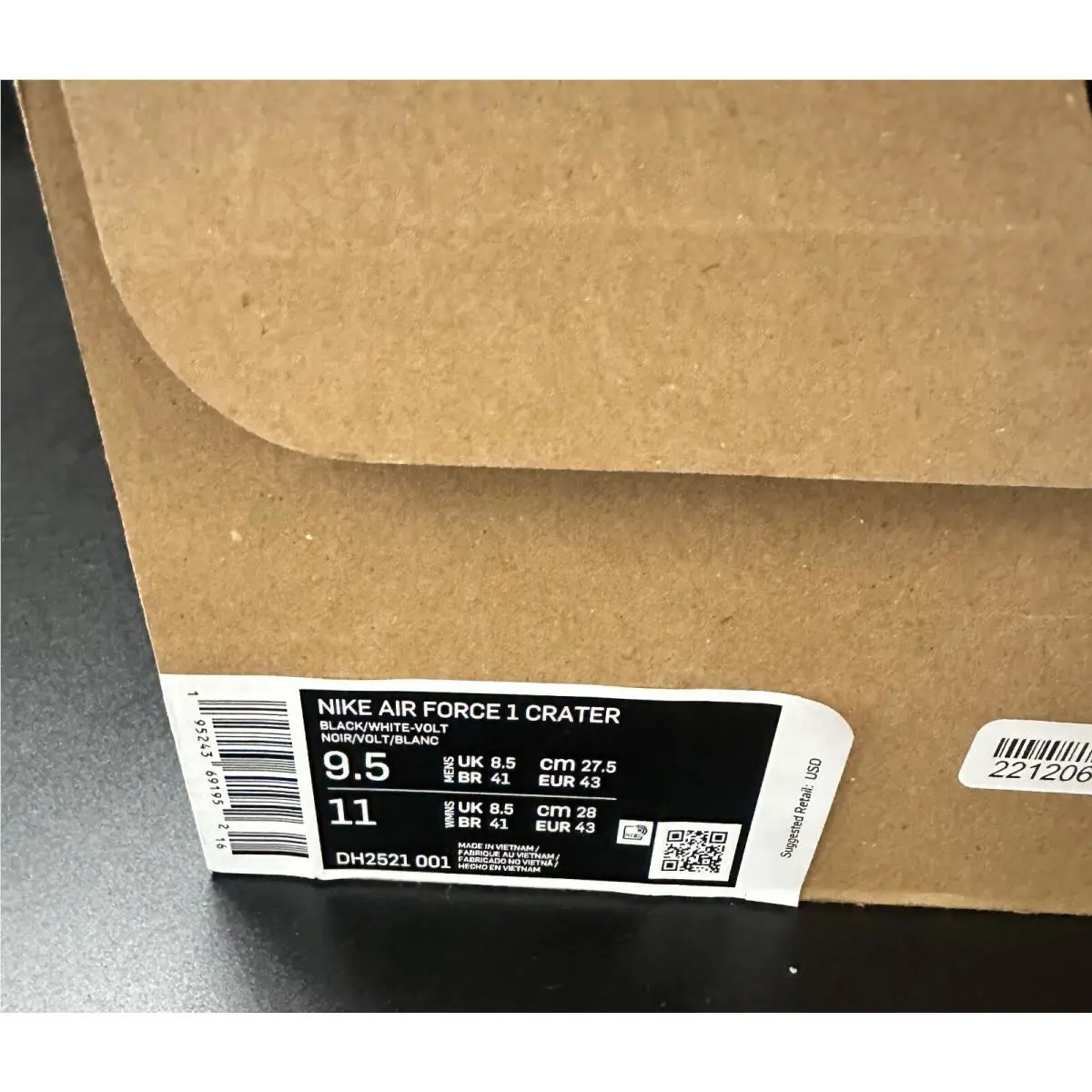 Nike shoes - Nike Air Force 1 Crater - DH2521-001 - Black/Volt-White (UPC: 195243691952) 4