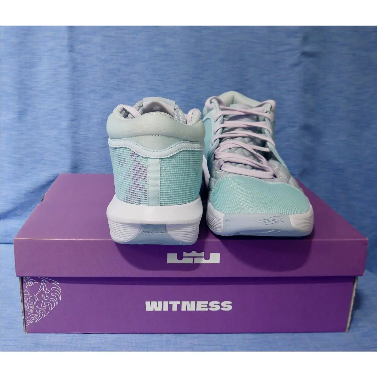 Nike shoes - Nike LeBron Witness - LeBron Witness - FB2239-401 - Glacier Blue/Light Amory Blue-Lilac Bloom-White 13