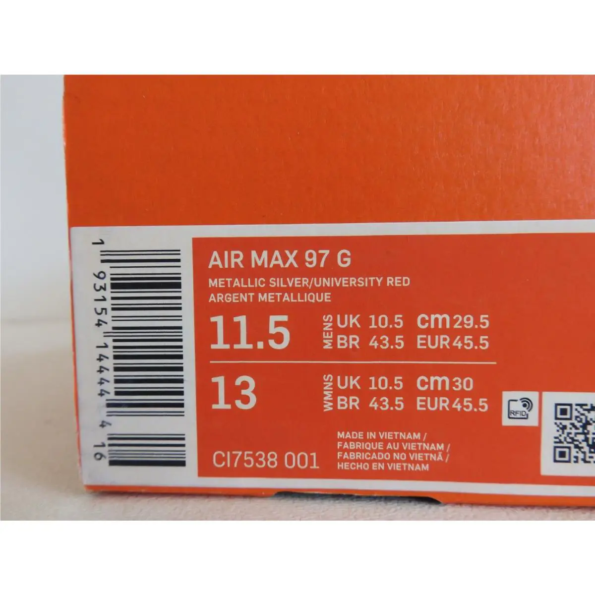 Nike shoes - Nike Air Max 97 - Air Max - CI7538-001 - Silver (UPC: 193154144444) 3