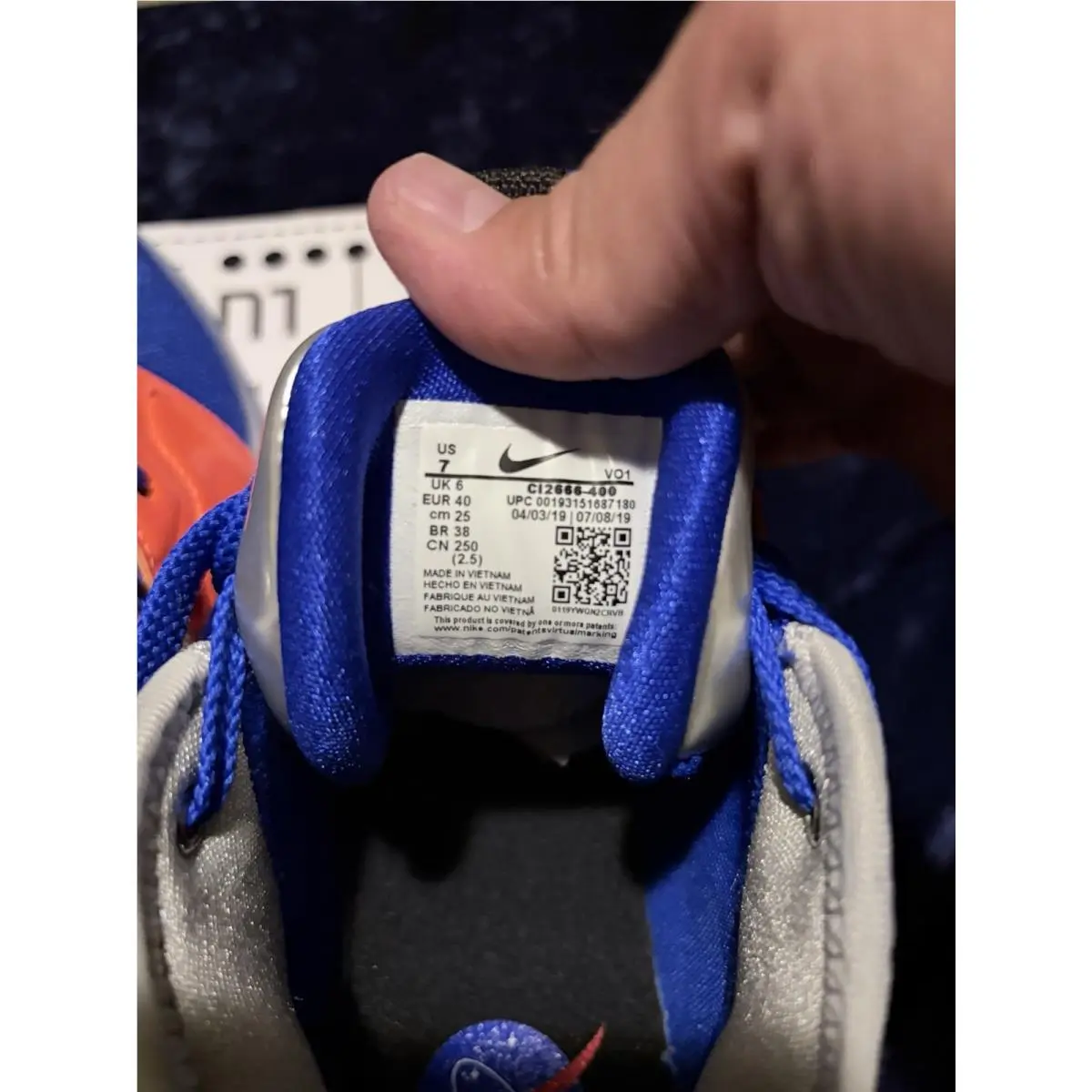 Nike shoes - Nike Pg 3 - CI2666-400 - Blue, Manufacturer: Racer Blue/Metallic Silver 14