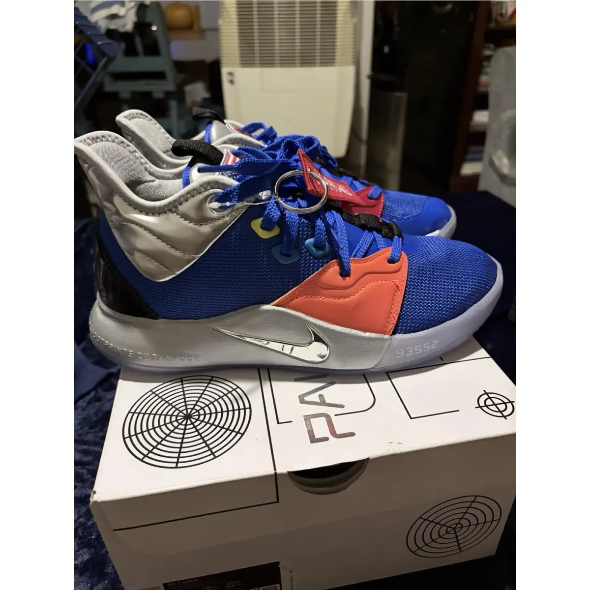 Nike shoes - Nike Pg 3 - CI2666-400 - Blue, Manufacturer: Racer Blue/Metallic Silver 17