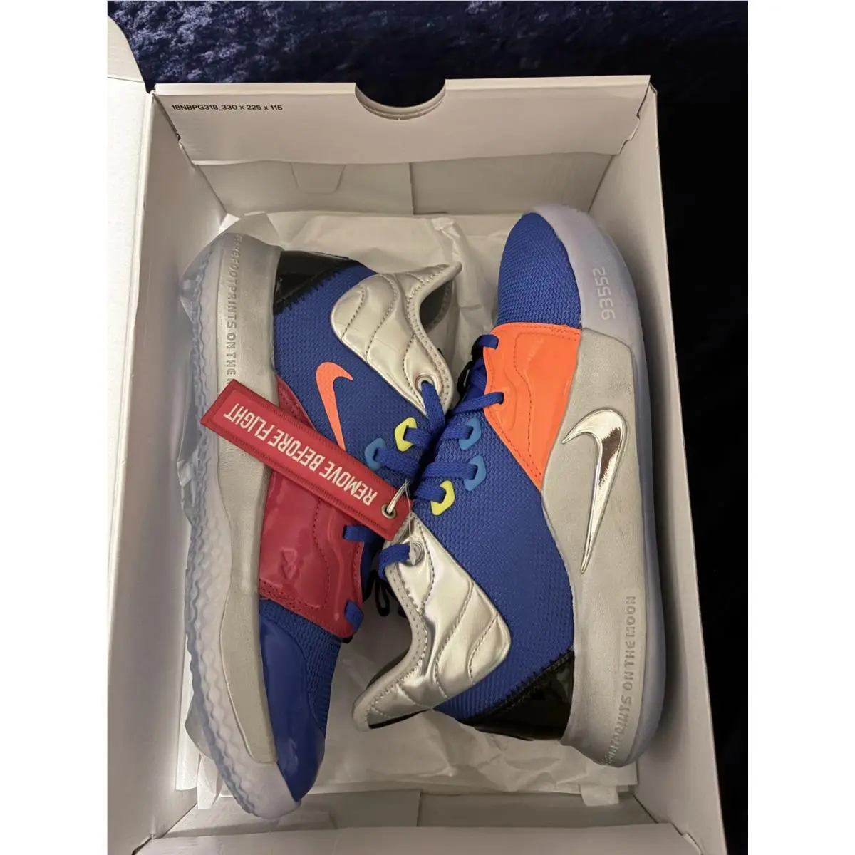 Nike shoes - Nike Pg 3 - CI2666-400 - Blue, Manufacturer: Racer Blue/Metallic Silver 2