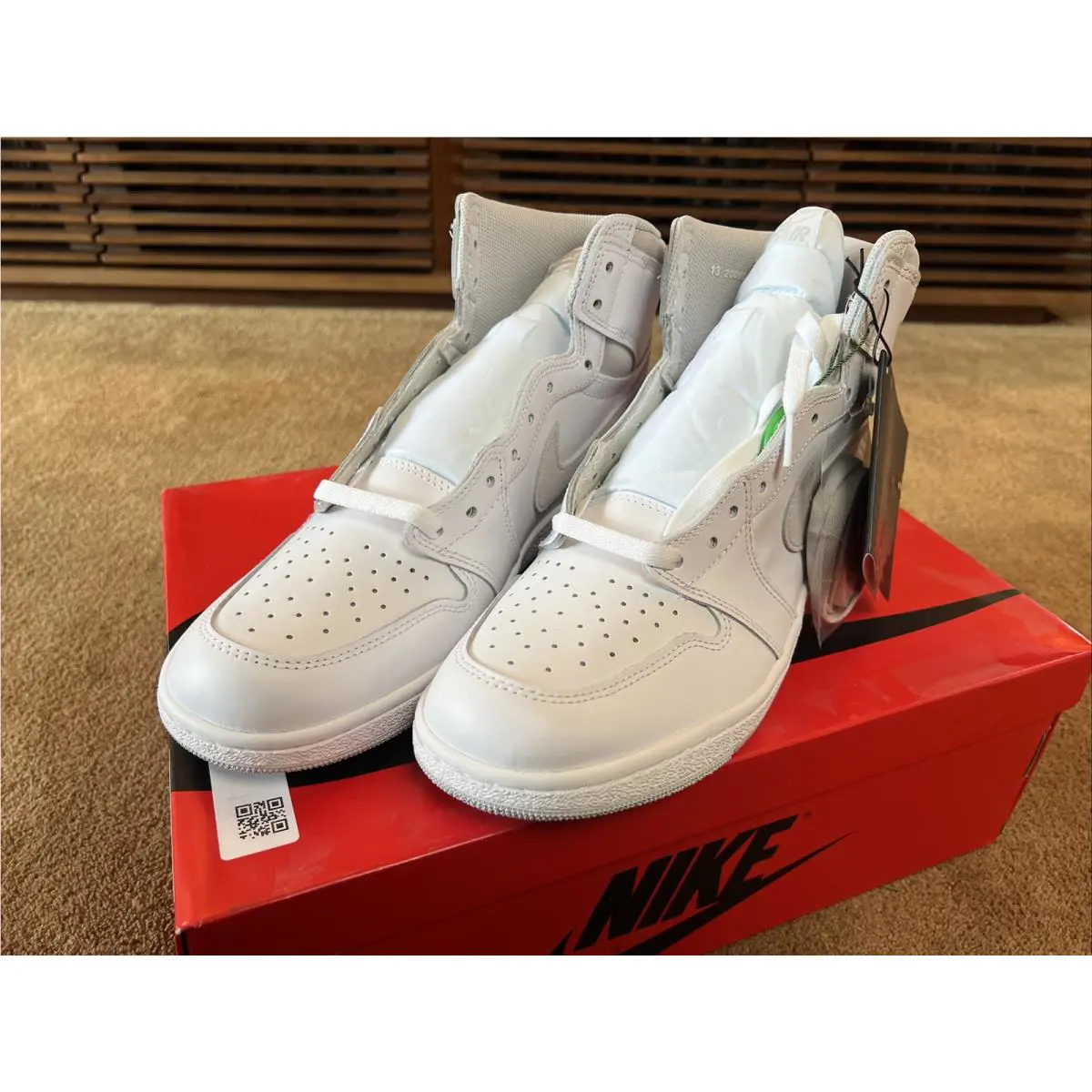 Nike shoes - Nike Air Jordan 1 - Air - BQ4422-100 - Grey 8